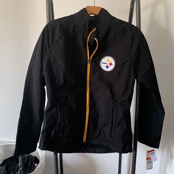 Women's Black/Gold Pittsburgh Steelers Generation Full-Zip Jacket - Picture 8 of 9
